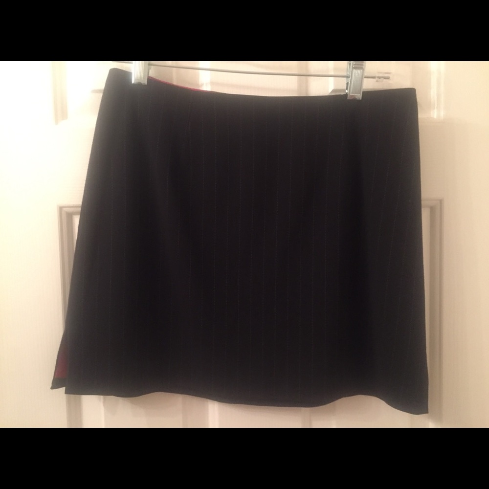 Laundry by Shelli Segal black pinstripe mini